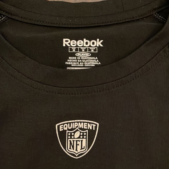 REEBOK Cincinnati Bengals Speedwick Short Sleeve Black Tee Shirt NFL Size Medium - Picture 4 of 4